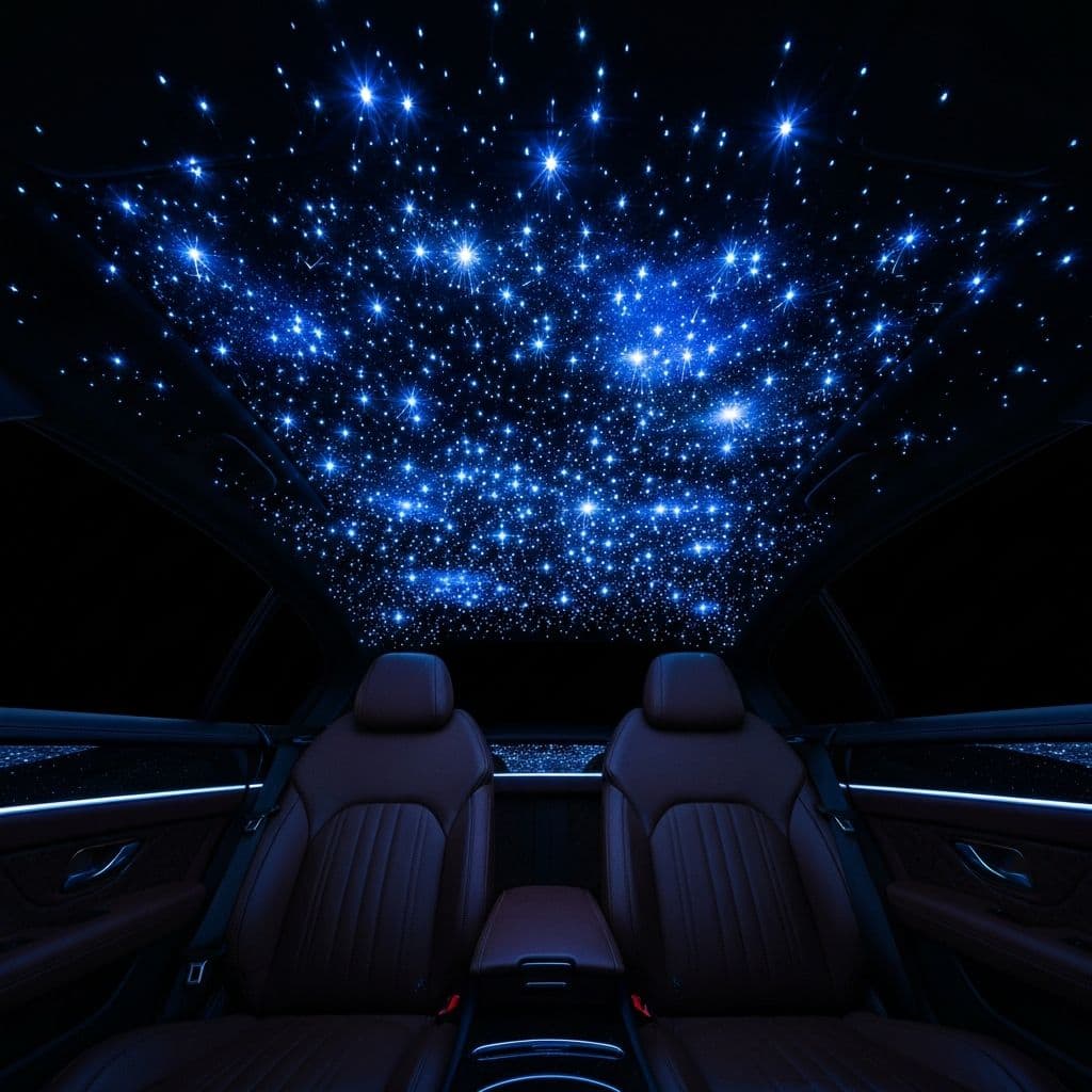 Ciel etoile LED dans un vehicule